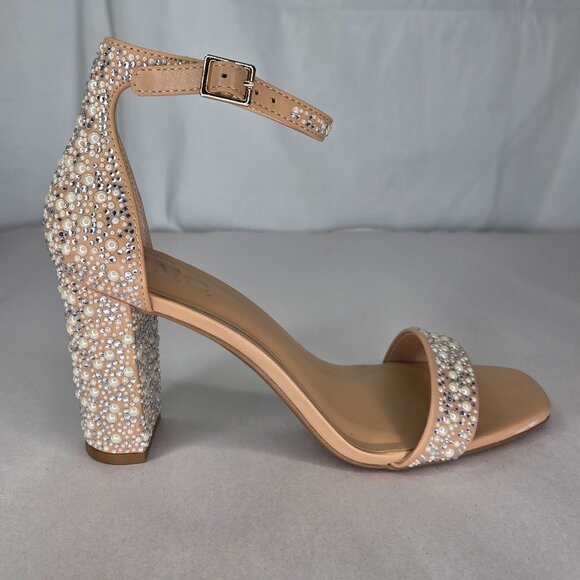 I.N.C. International Concepts Women's Lexini Two-Piece Sandals Pearl Bling - Picture 1 of 8